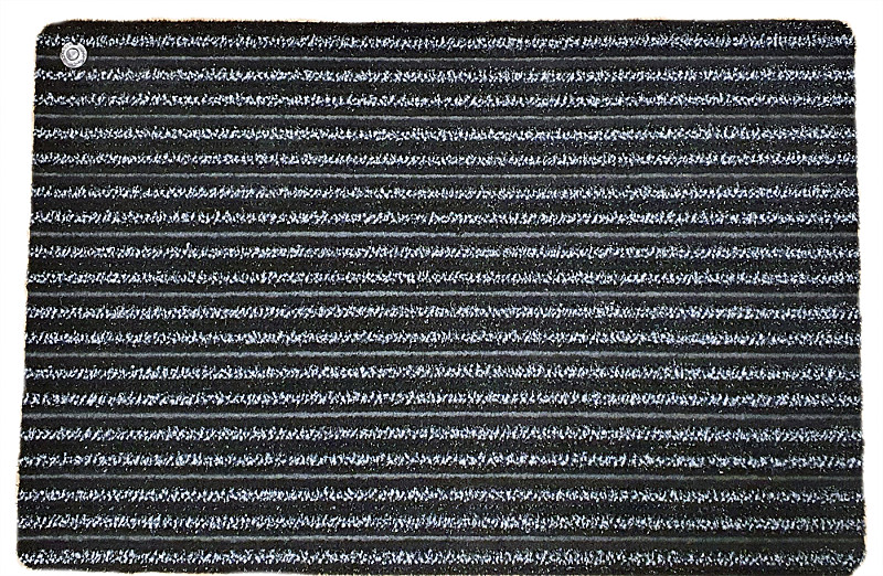 Rohožka purus extrem 50 x 75 cm, černo-ledově stříbrná